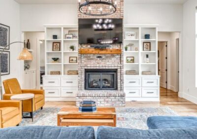 Modern living room electrical upgrades