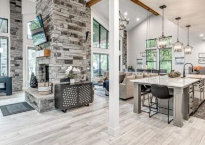Residential kitchen lighting installation