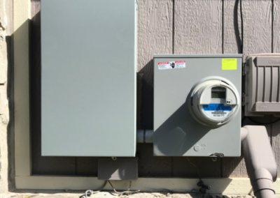 Electrical service panel installation