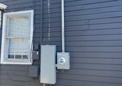 Residential electrical meter installation
