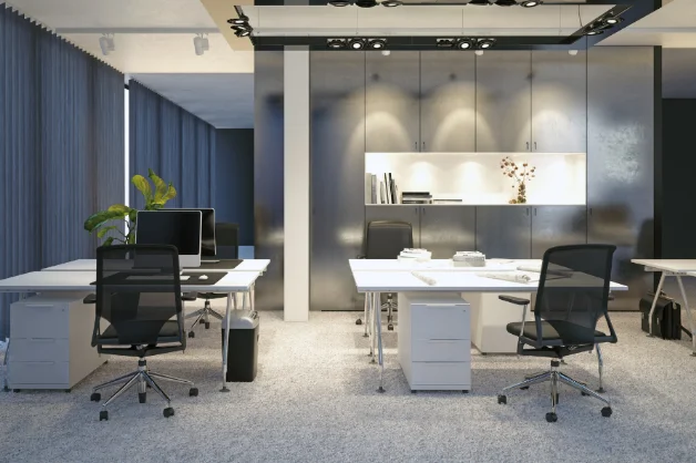 Commercial office lighting and electrical installation by Shanks Electric, Tulsa OK