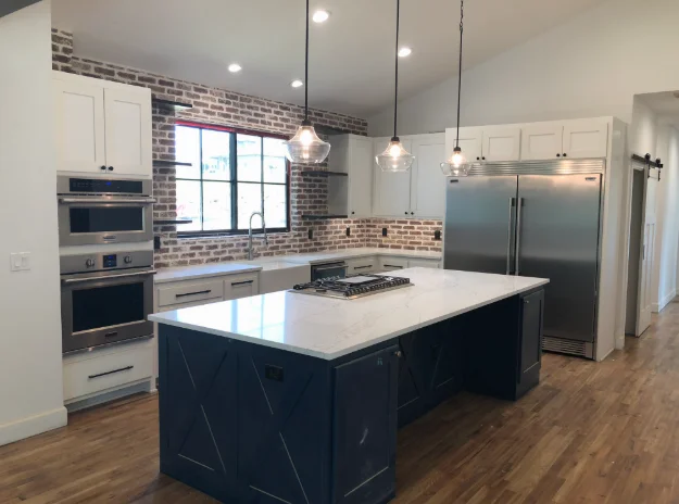 Kitchen remodel lighting and electrical work by Shanks Electric, Tulsa OK